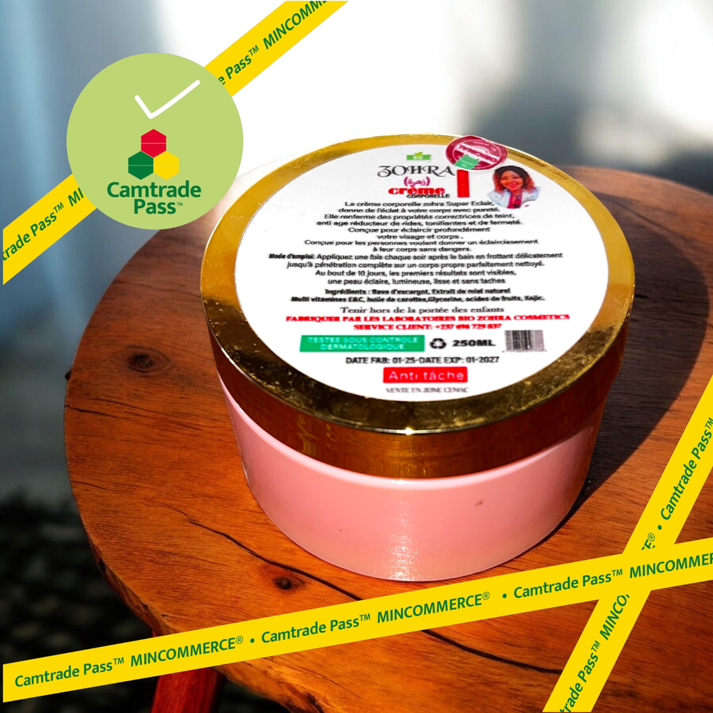 Bio zohra Creme Corporelle Super Eclair 250ml