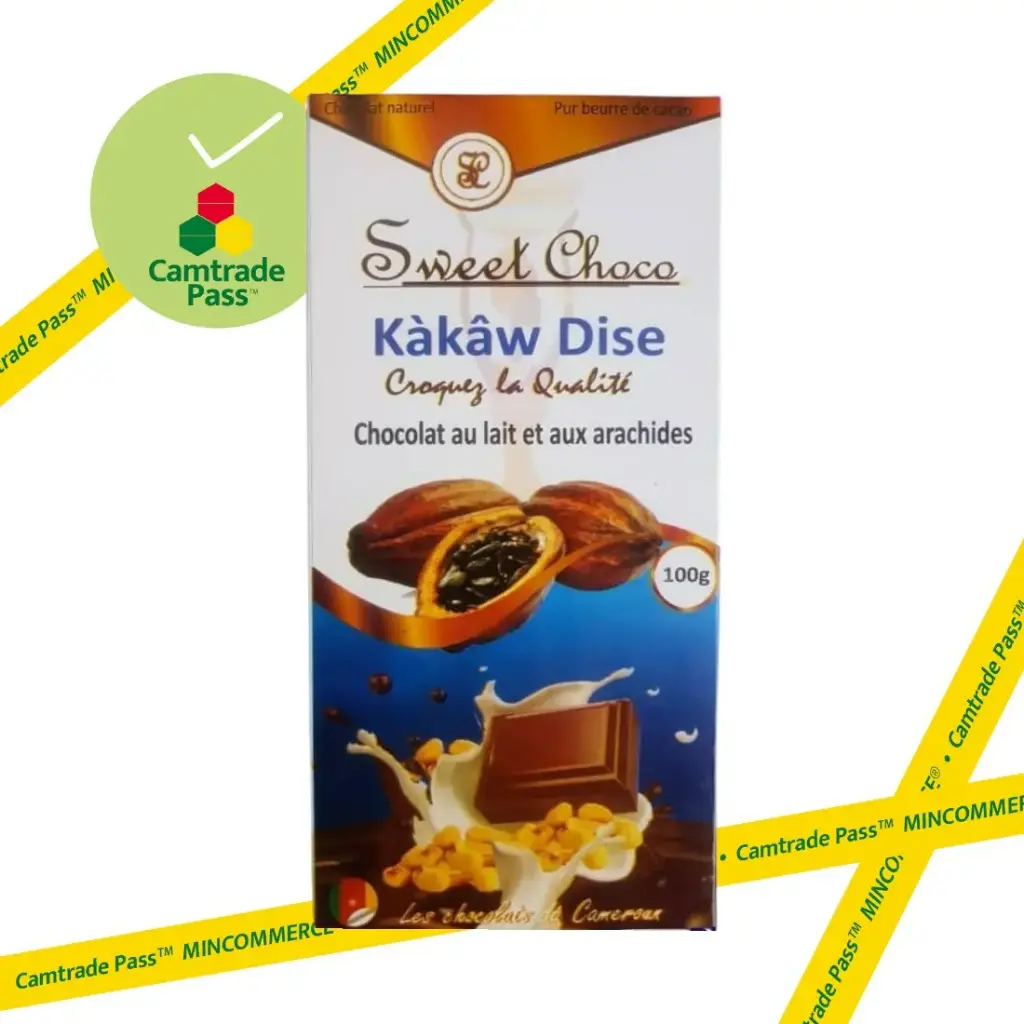 [sweet3] Sweet Choco Kakaw Dise Chocolat au lait et  aux arachides 100g